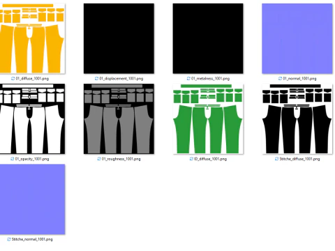Womens Pant 3D Model