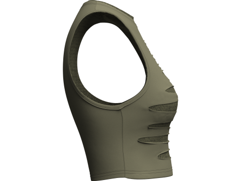 Ribbed Crop Top 3D Model