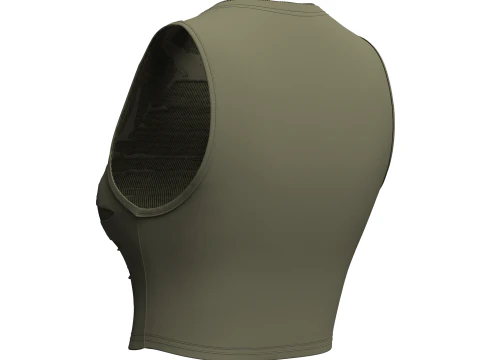 Geripptes Crop-Top 3D Modell