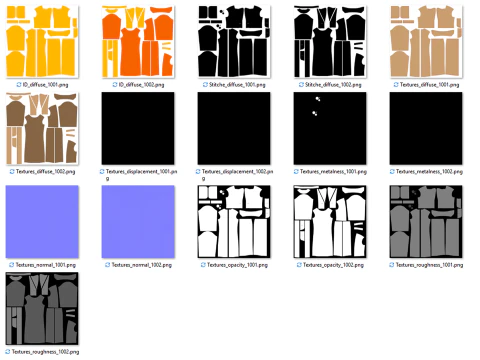 Womens long Coat 3D Model