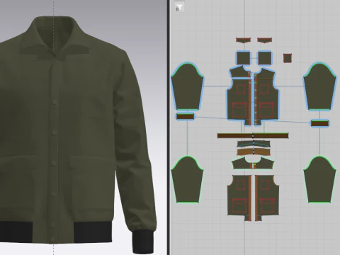 MensJacket 3D Model