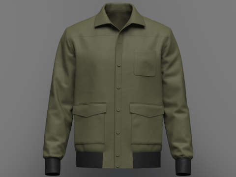 MensJacket Modelo 3D