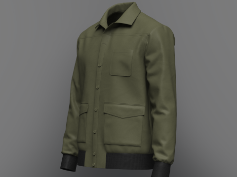 MensJacket Modelo 3D