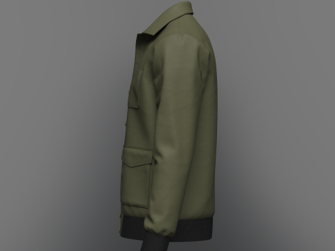 MensJacket Modelo 3D