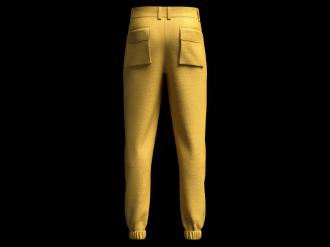 Mens Cargo Track Pant 3D Model