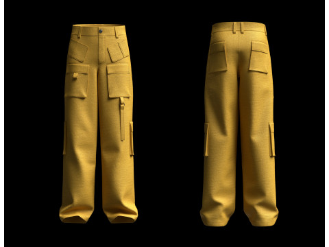 Cargo Track Pant 3D Model