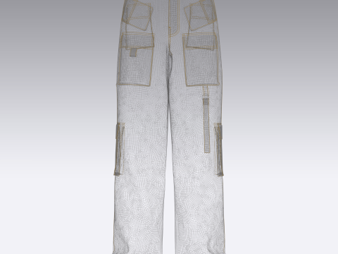 Cargo Track Pant 3D 模型