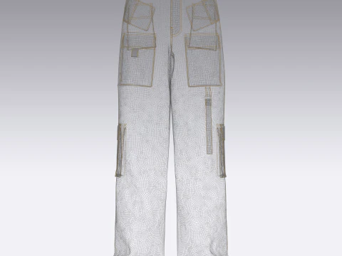Cargo Track Pant 3D Model