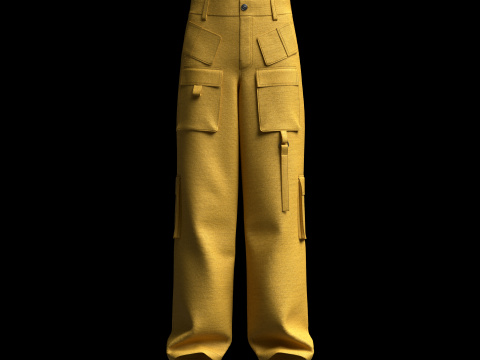 Cargo Track Pant 3D 模型