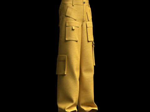 Cargo Track Pant 3D 模型