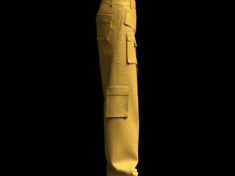 Cargo Track Pant 3D Model
