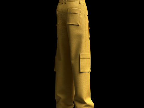 Cargo Track Pant 3D 模型