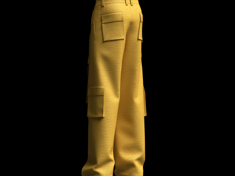Cargo Track Pant 3D 模型
