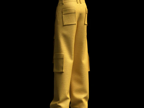 Cargo Track Pant 3D Model
