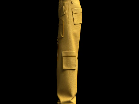 Cargo Track Pant 3D Model