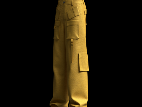 Cargo Track Pant 3D 模型