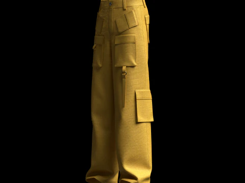 Cargo Track Pant 3D Model