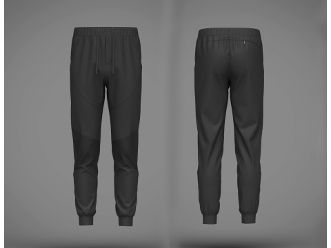 Mens Nylon Jogger 3D Model