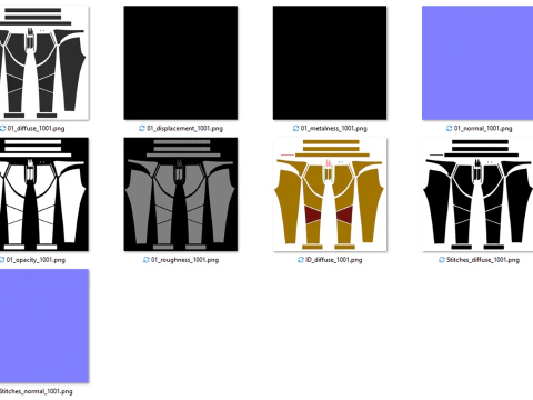 Jogger de nylon masculino Modelo 3D