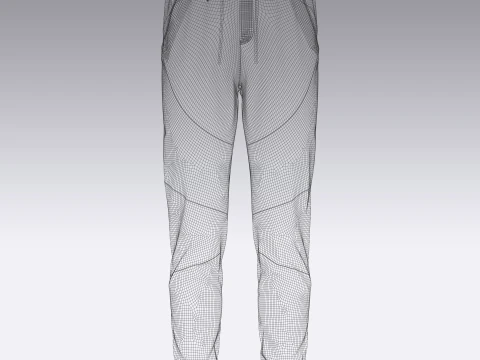Jogger de nylon masculino Modelo 3D