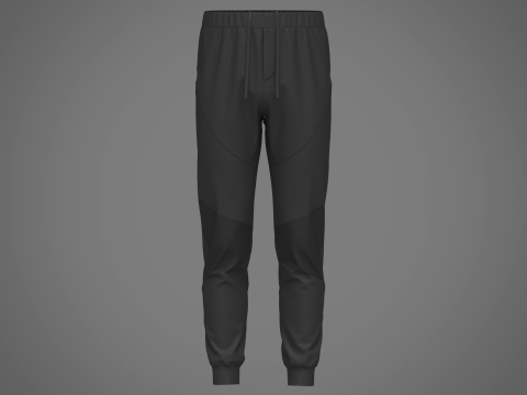 Mens Nylon Jogger Modelo 3D