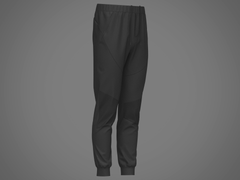 Mens Nylon Jogger Modelo 3D