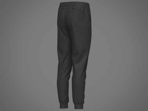 Mens Nylon Jogger Modelo 3D