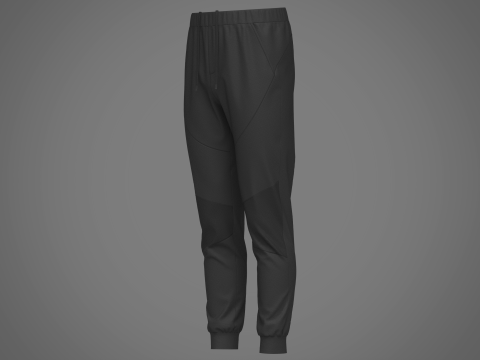 Mens Nylon Jogger Modelo 3D
