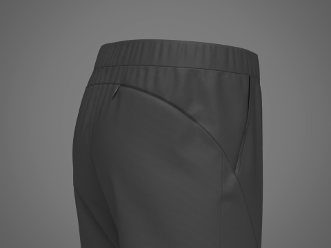 Mens Nylon Jogger Modelo 3D