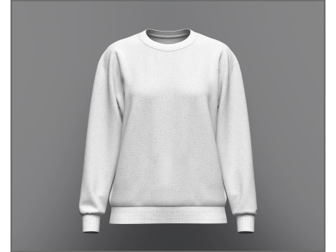 Womens Loose fit Sweatshirt 3D Модель