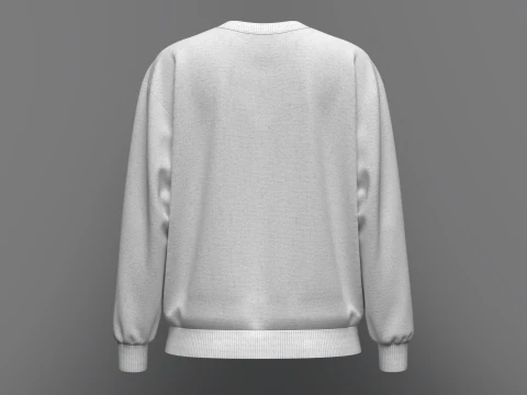 Womens Loose fit Sweatshirt 3D Model
