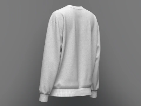 Womens Loose fit Sweatshirt 3D Model