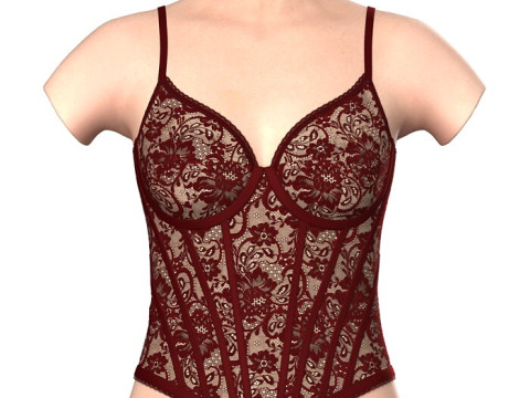 Lace Corset 3D Модель