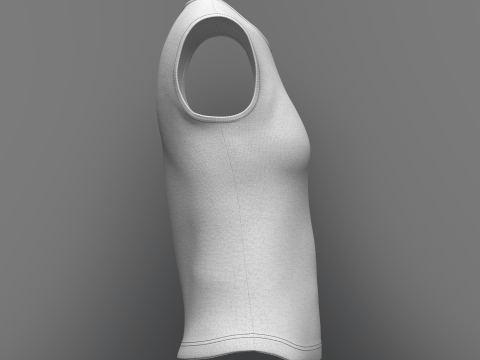 Women Sleeveless Top 3D Model