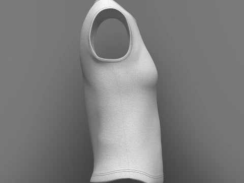 Women Sleeveless Top 3D Model