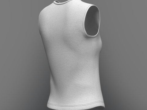 Women Sleeveless Top 3D Model