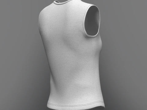 Women Sleeveless Top 3D Model