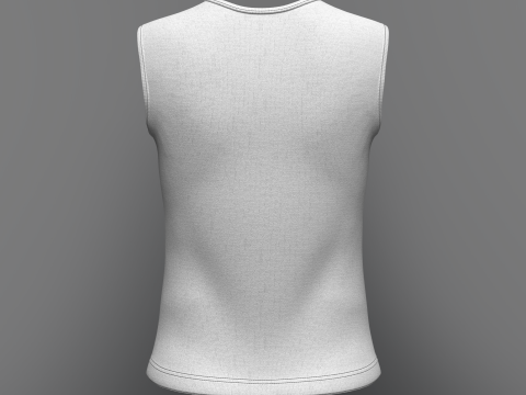 Women Sleeveless Top 3D Model