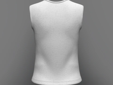 Women Sleeveless Top 3D Model