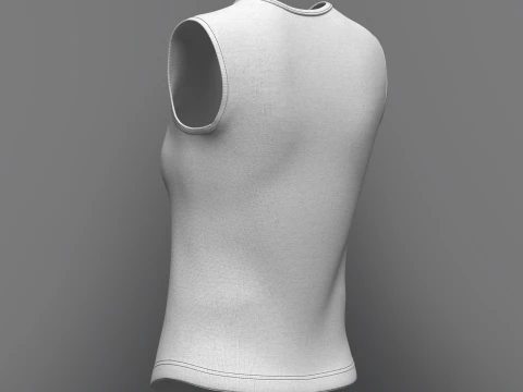 Women Sleeveless Top 3D Model