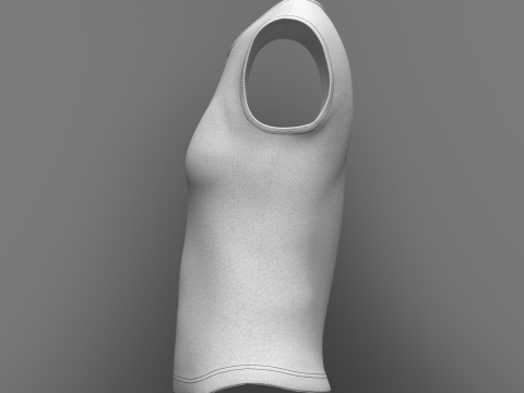Women Sleeveless Top 3D Model