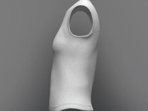 Women Sleeveless Top 3D Model