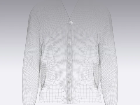 Men Sweaters Cardigans 3D Model