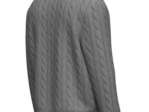 Men Sweaters Cardigans 3D Модель