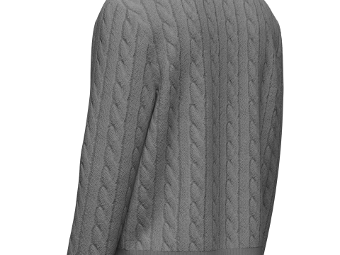 Men Sweaters Cardigans 3D Модель