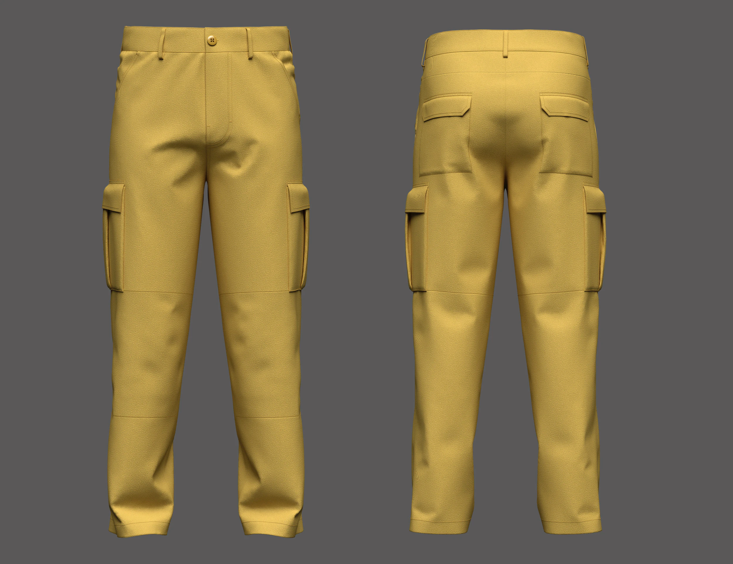 Male Caro Trouser 3D Model .c4d .max .obj .3ds .fbx .stl .blend