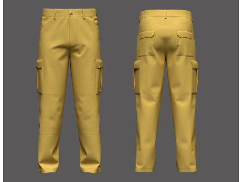 Male Caro Trouser 3D 模型