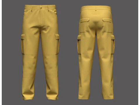 남성용 카고 바지 3D 모델