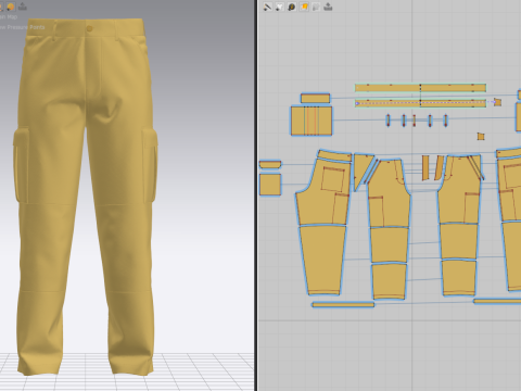 Male Caro Trouser 3D Model
