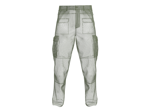 Male Cargo Pant 3D मॉडल
